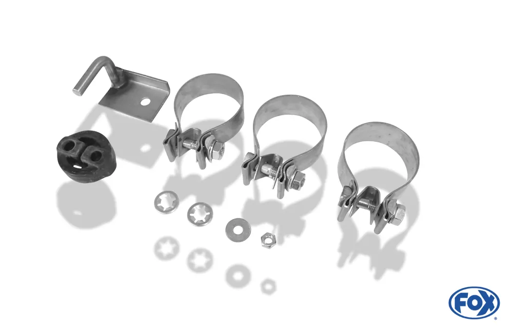 Audi A5 8T Coupe + S-Line  Endschalldämpfer rechts/links einflutig inkl. Y-Adapterrohr Ø55mm innen - 1x100 Typ 16 rechts/links