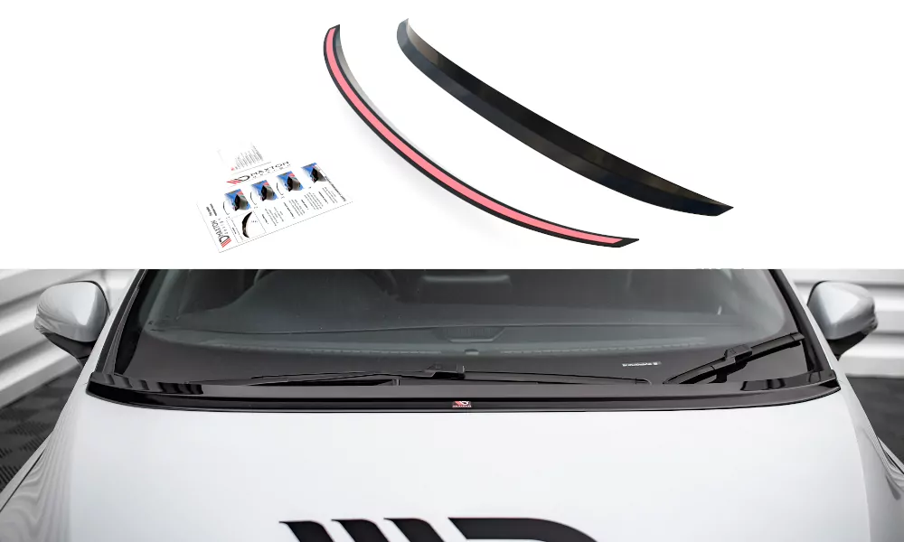 VerlĂ¤ngerung Motorhaube Ford Fiesta Standard/ ST-Line/ ST Schwarz Hochglanz