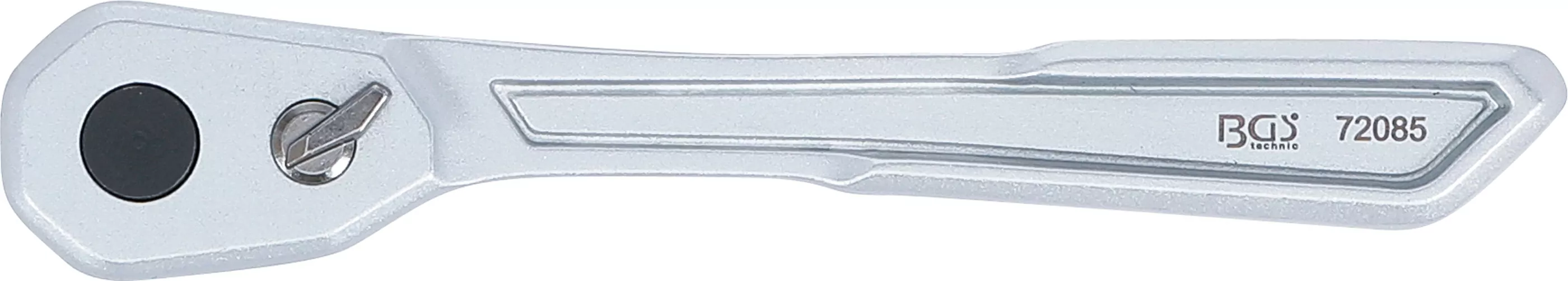 Umschaltknarre | extra flach | feinverzahnt | Abtrieb Außenvierkant 6,3 mm (1/4")