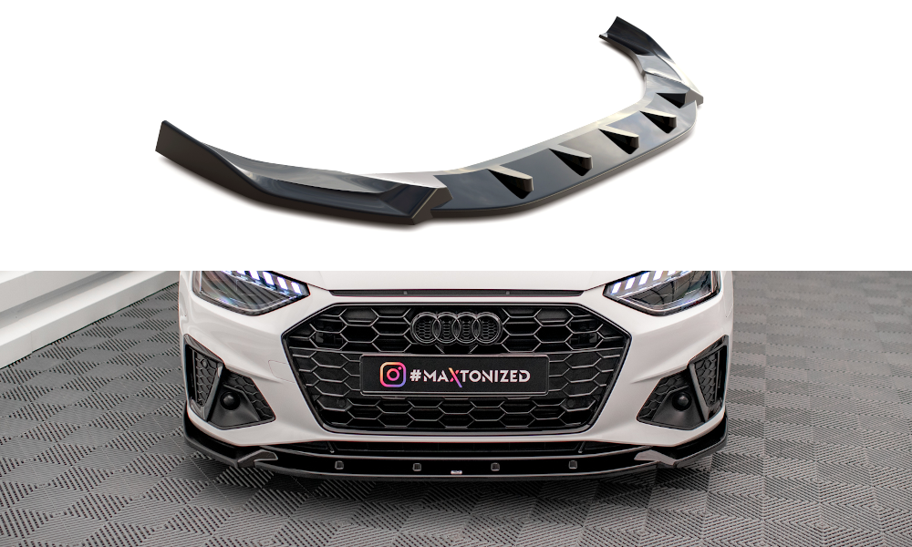 Street+ Spoilerlippe Front Ansatz V.1 Passend Für Audi A4 S-Line / S4 B9 Facelift 