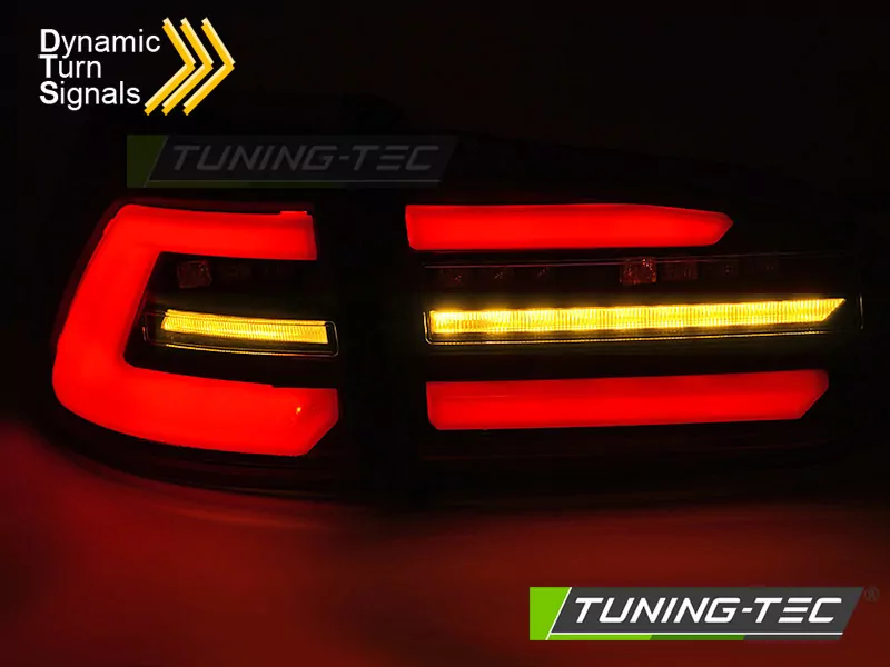 Led Tail Lights Black Seq Fits Vw Golf 7 17-19 Sw