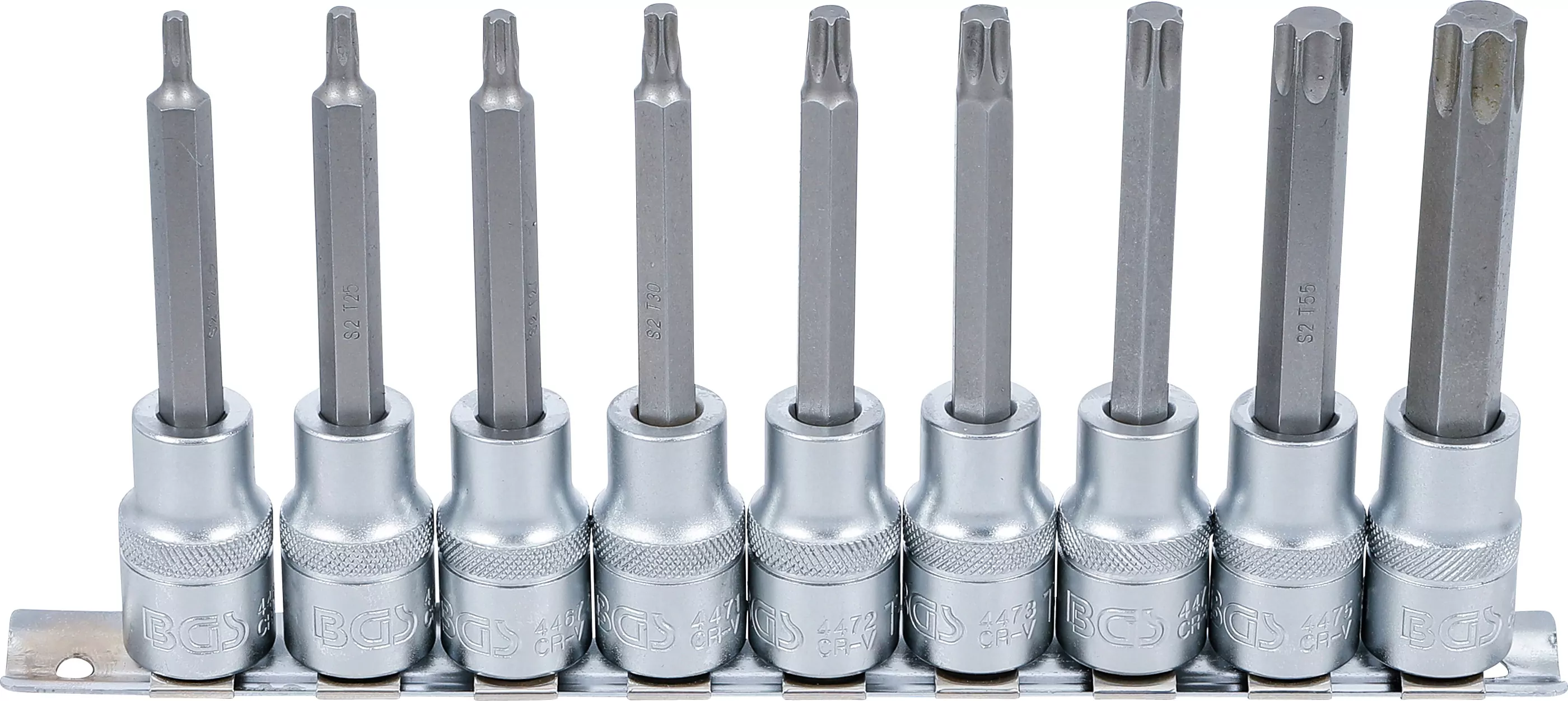 Bit-Einsatz-Satz | Antrieb Innenvierkant 12,5 mm (1/2") | T-Profil (für Torx) | 9-tlg.