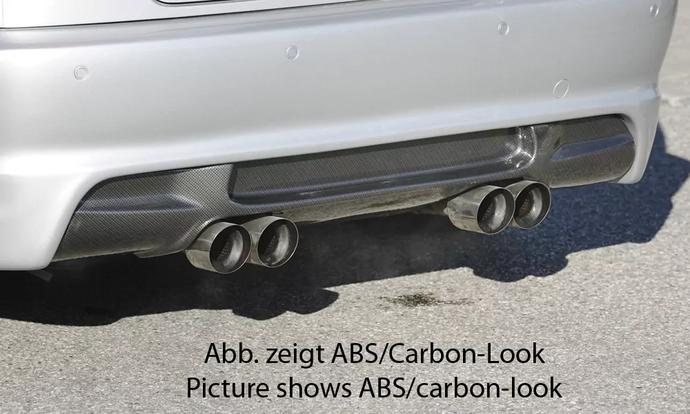 Rieger Heckeinsatz M3-Look für BMW 3er E46 | Lim. 02.98-12.01 (bis Facelift) für Heckschürze 50248/49/50/51