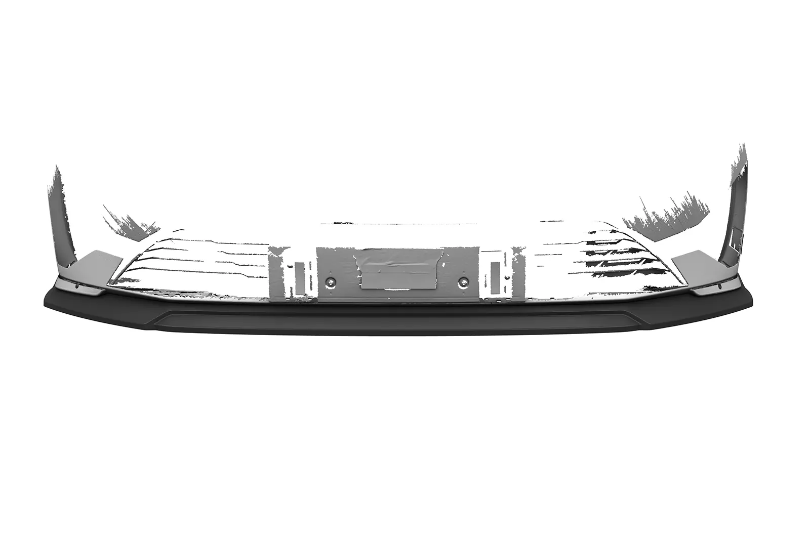 Cup-Spoilerlippe mit ABE für Peugeot 308 (P51) GT CSL772 Schwarz Strukturiert