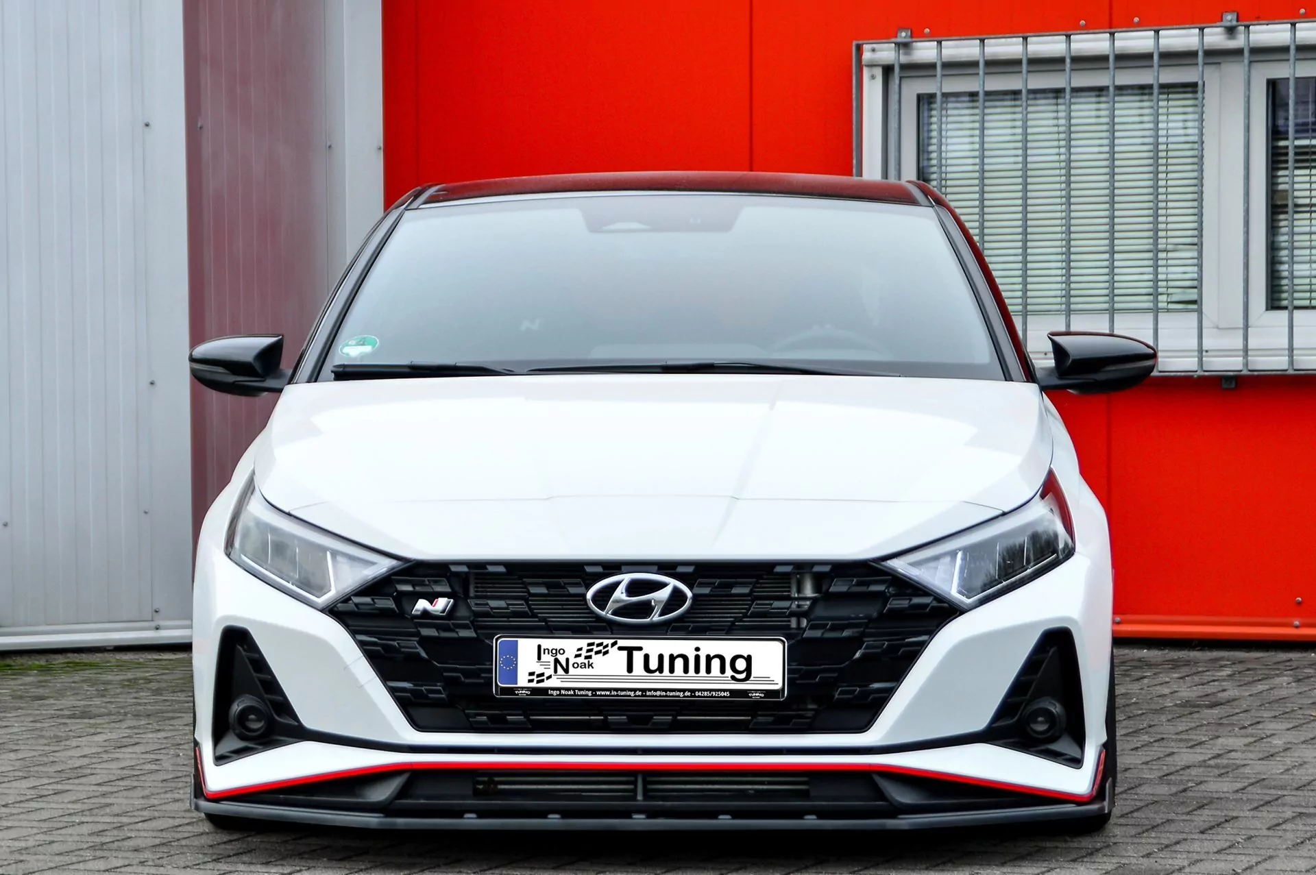 Cup Frontspoilerlippe mit Wing für Hyundai I20N Performance