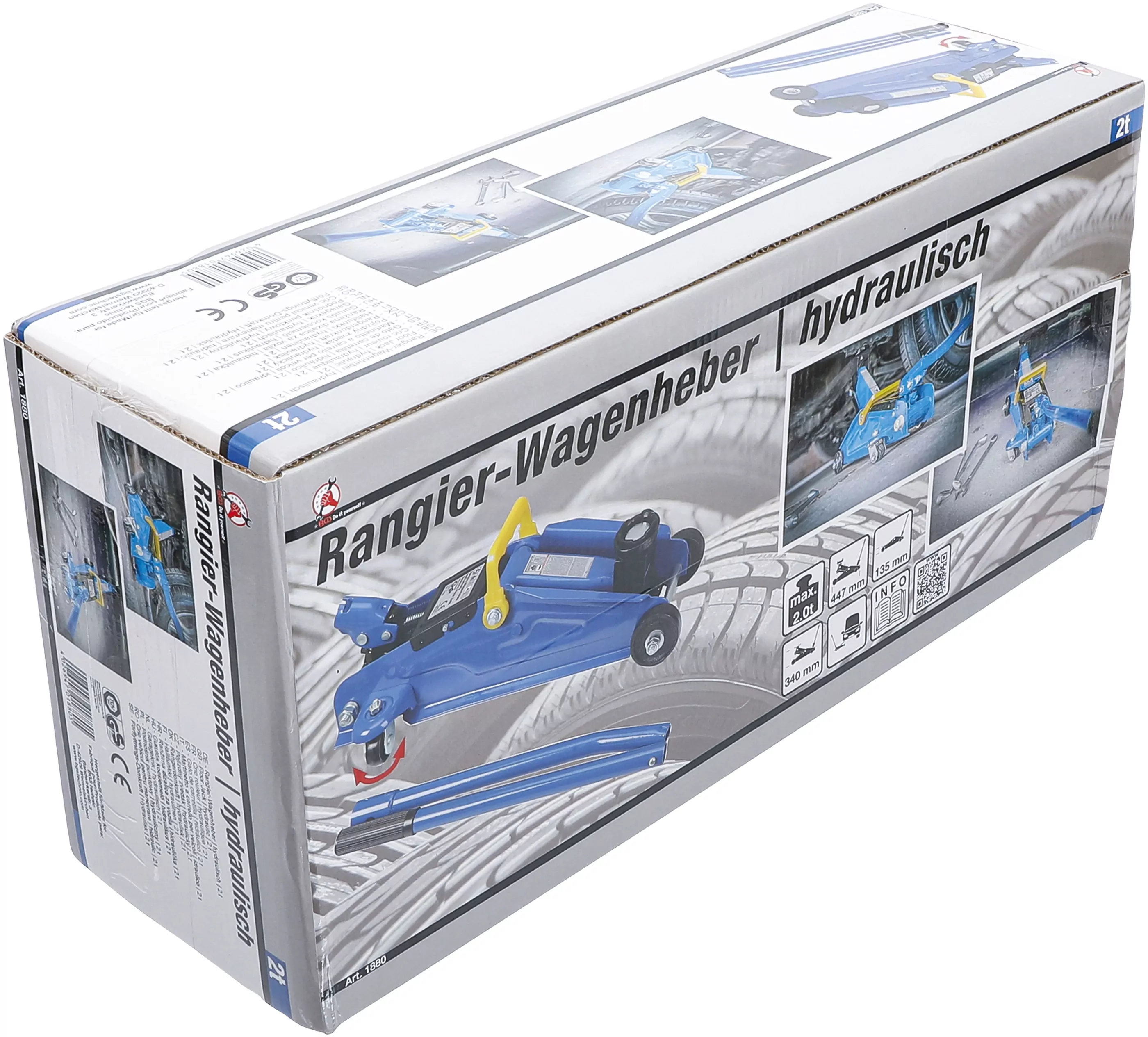 Rangier-Wagenheber | hydraulisch | 2 t