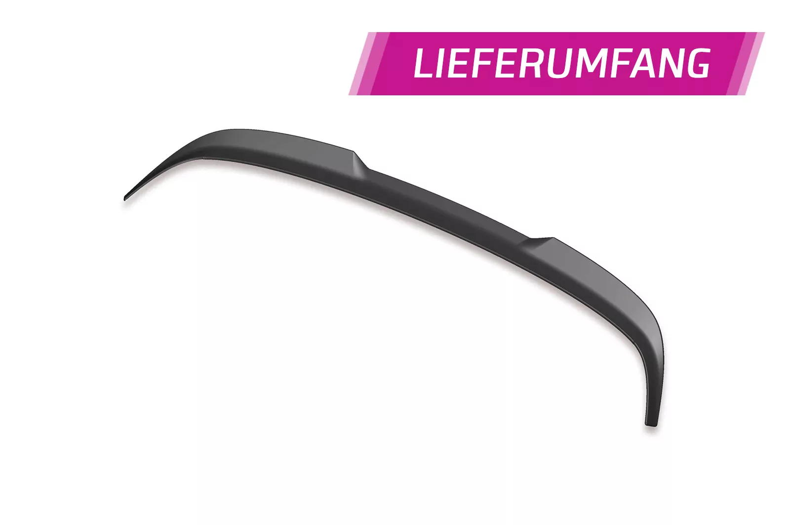 Heckflügel mit ABE für VW Golf 8 HF616 Strukturiert (schwarz matt)