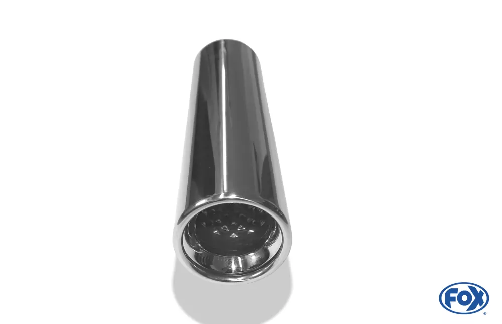 Anschweißendrohr Typ 13  Ø 80 mm / Länge: 300 mm  - rund / eingerollt / gerade / mit Absorber