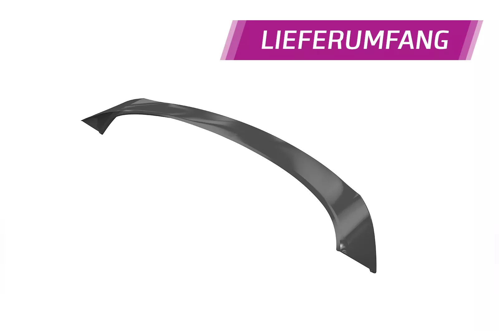 Heckflügel mit ABE für Toyota Yaris 4 / Mazda 2 (XP21) HF025 Schwarz Strukturiert