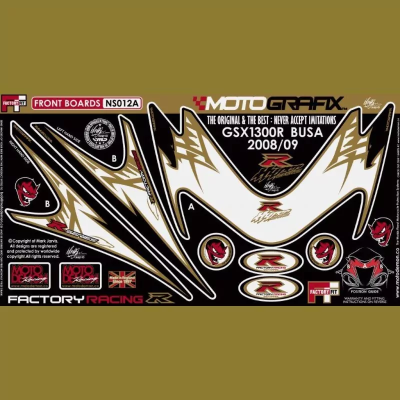 Motografix Steinschlagschutz vorn Suzuki Hayabusa 2008- NS012A