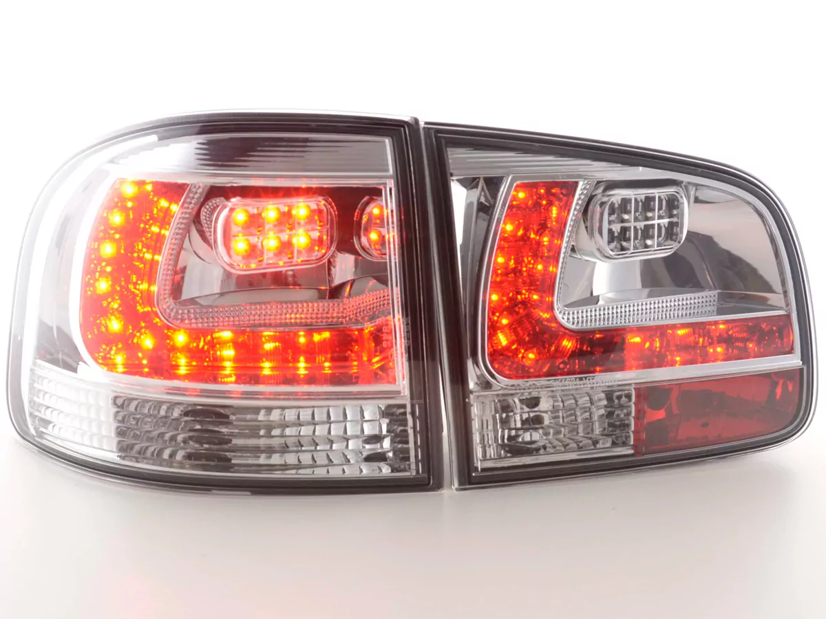 LED Rückleuchten Set VW Touareg Typ 7L Bj. 03-09 chrom