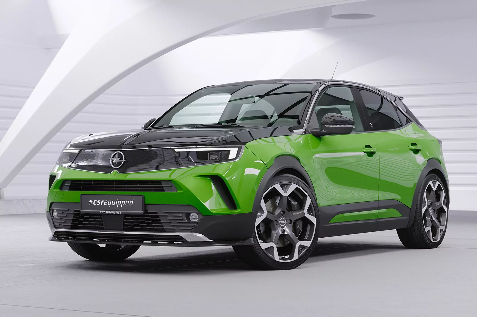 Cup-Spoilerlippe mit ABE für Opel Mokka B / Mokka-E CSL628 Schwarz Strukturiert