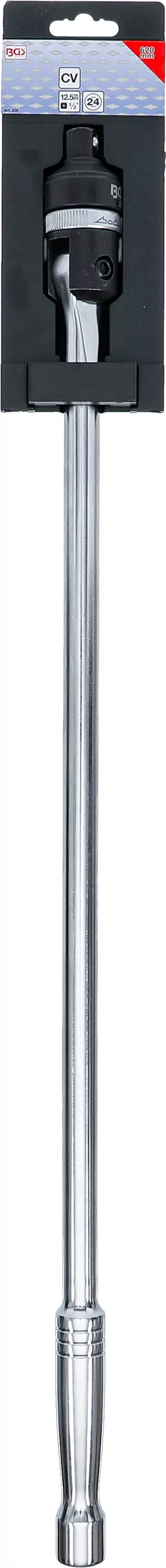 Gelenkgriff mit Umschaltknarre | Abtrieb Außenvierkant 12,5 mm (1/2") | 620 mm