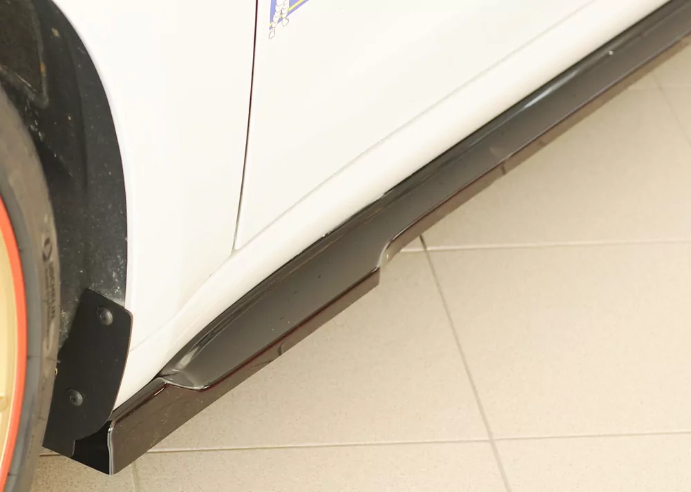 Rieger Seitenschweller links ansatz glanz schwarz für Tesla Model 3  (003)  10.23- (ab Facelift)