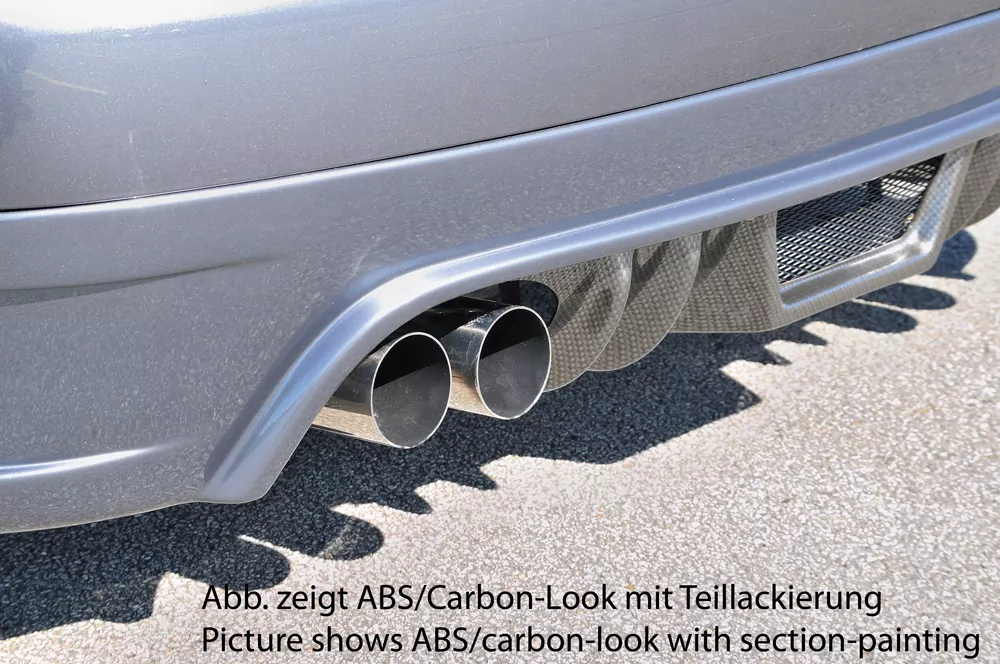 Rieger Heckschürzenansatz für VW Touran (1T) - Van 03.03-10.06 (bis Facelift) carbon optik