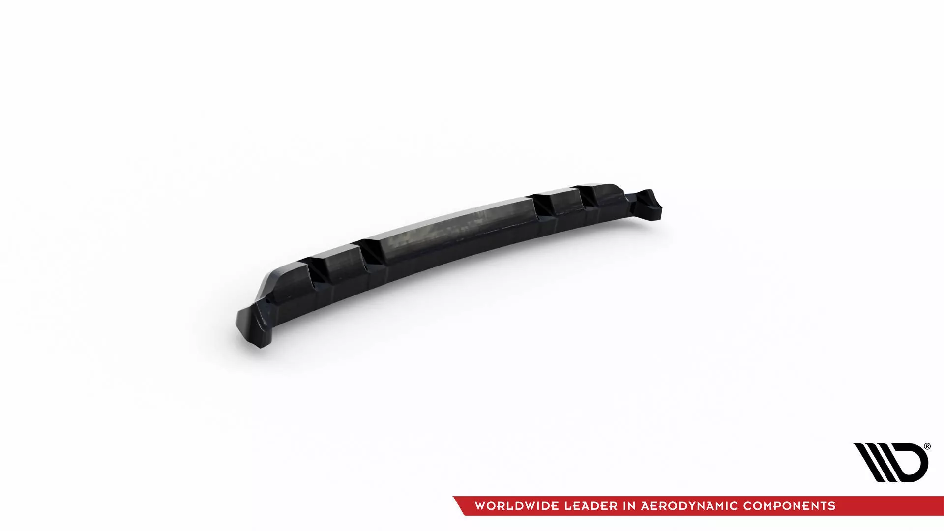 Hinten Splitter (mit Einem Vertikalem Balken) V.1 BMW M340i G20 / G21 Facelift Schwarz Hochglanz