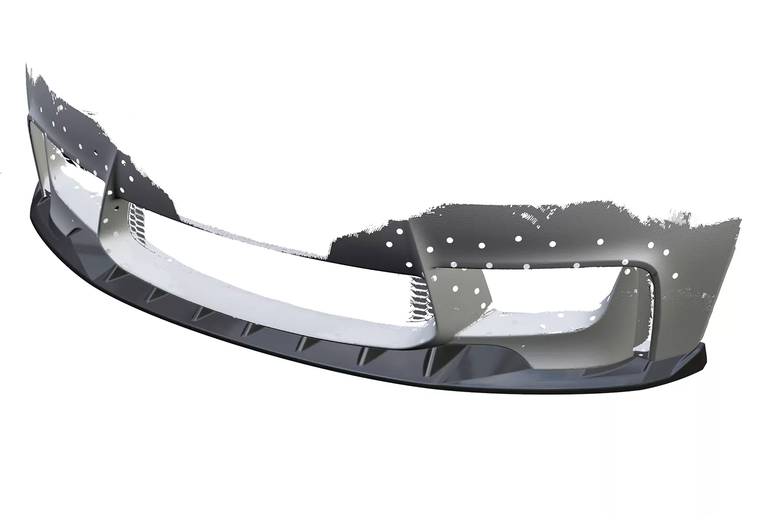 Cup-Spoilerlippe mit ABE für BMW M1 E82 Coupe CSL471 Strukturiert (schwarz matt)