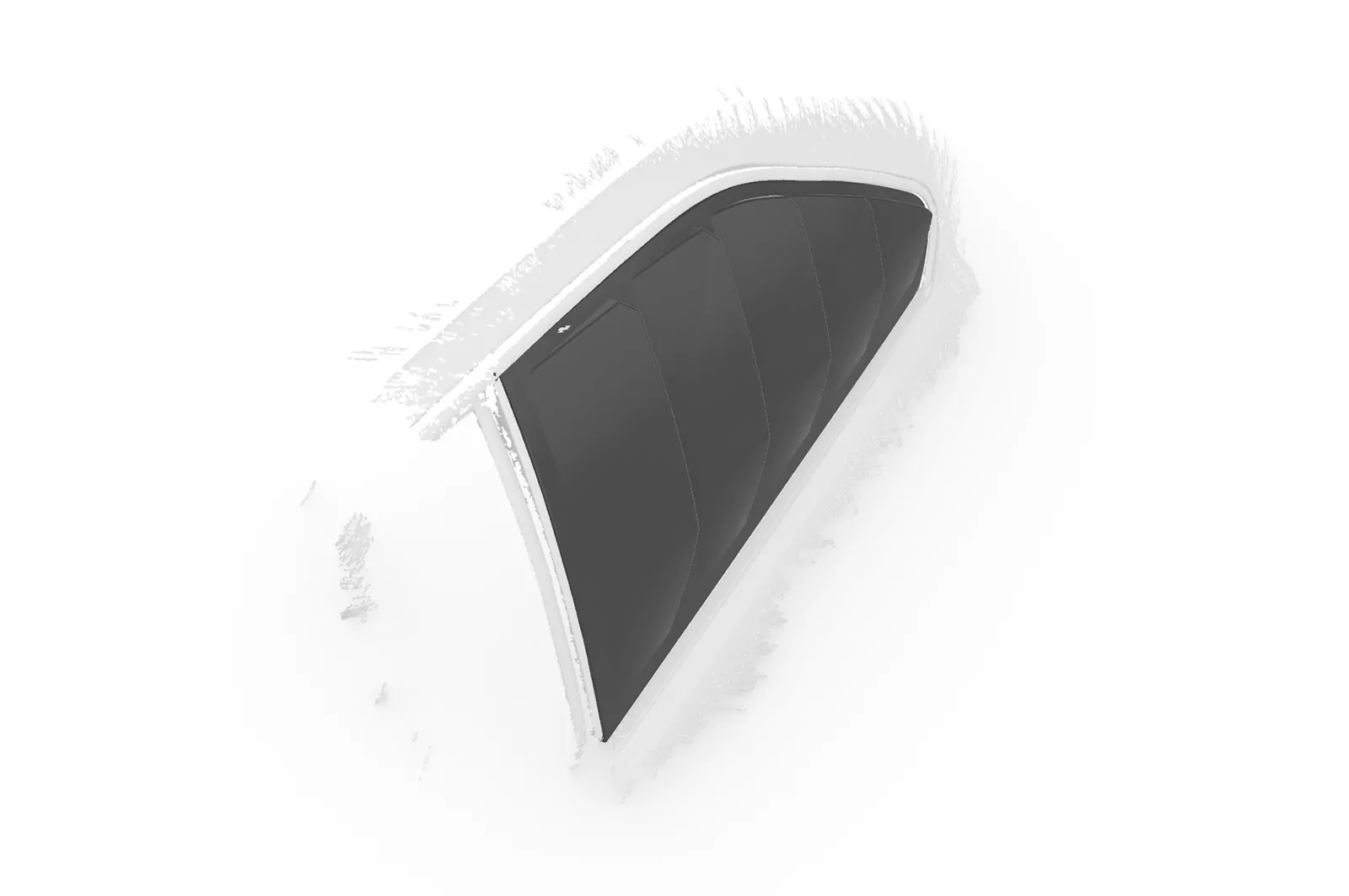 Seitenscheibenblenden für BMW 3er E36 Coupe SSB010 Schwarz Strukturiert