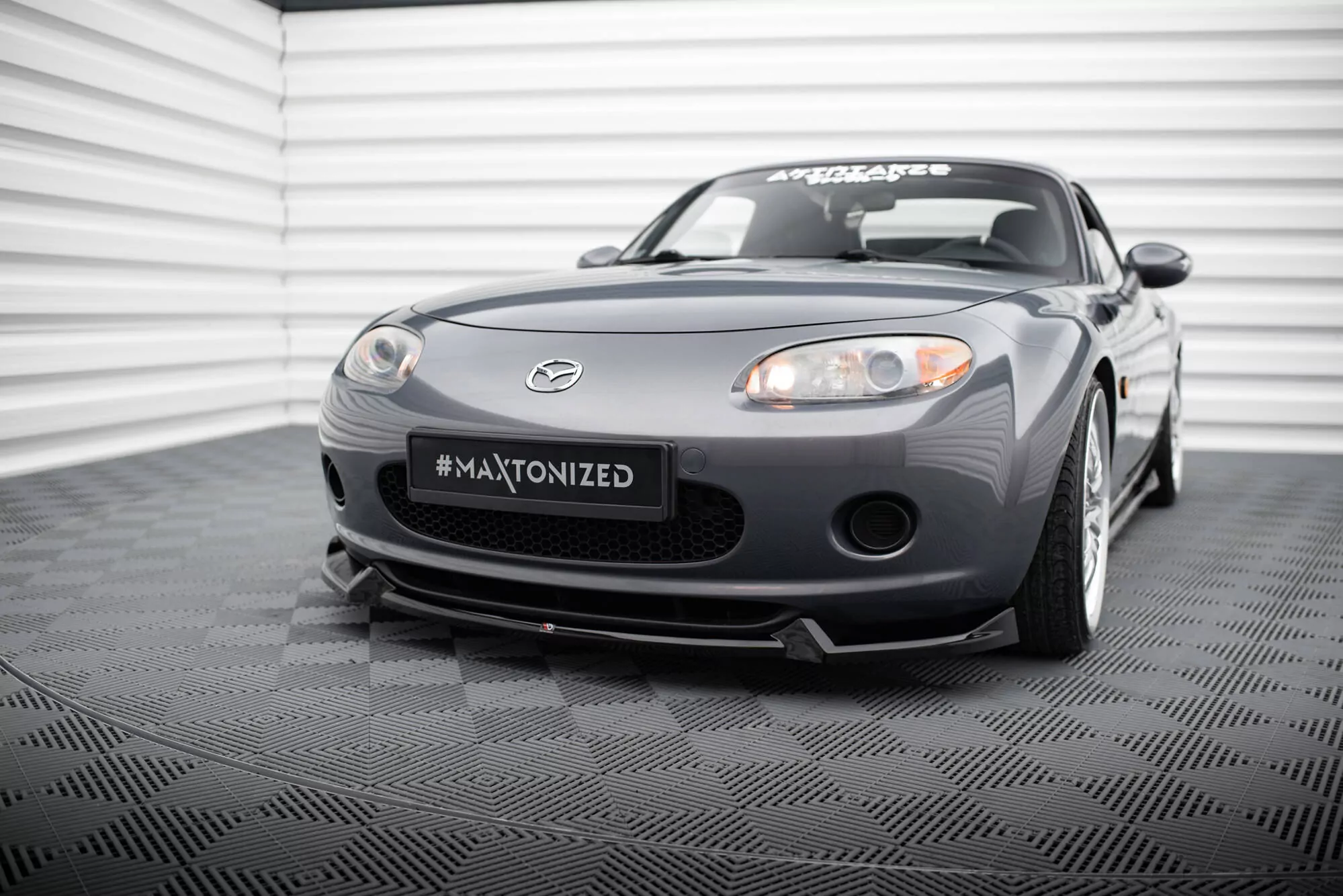 Front Ansatz V.2 Für Mazda MX5 NC (Mk3) Schwarz Hochglanz