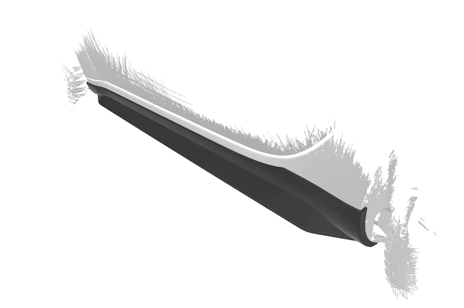 Seitenschweller für Smart Fortwo 453 SS543 Schwarz Strukturiert