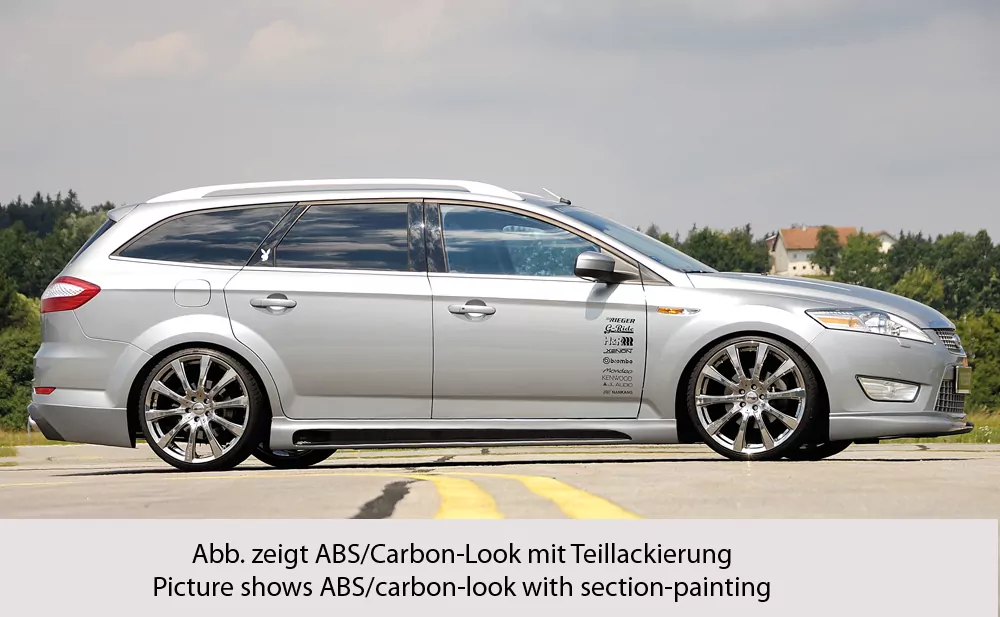 Rieger Seitenschweller rechts  SG-Design carbon look für Ford Mondeo (BA7) Lim. 03.07-09.10 (bis Facelift)