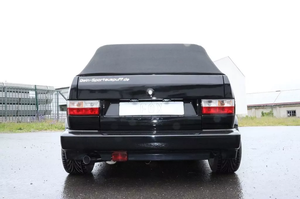 VW Golf I Cabrio  Endschalldämpfer Ø63,5mm - 1x63,5 Typ 10 nach links führend