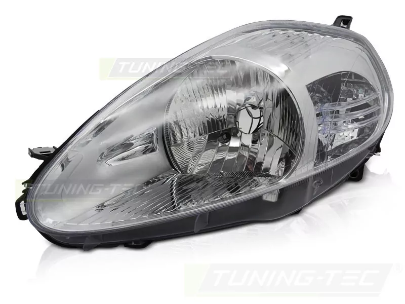 Headlight Chrome Left Side Tyc Fits Fiat Grande Punto 05-08