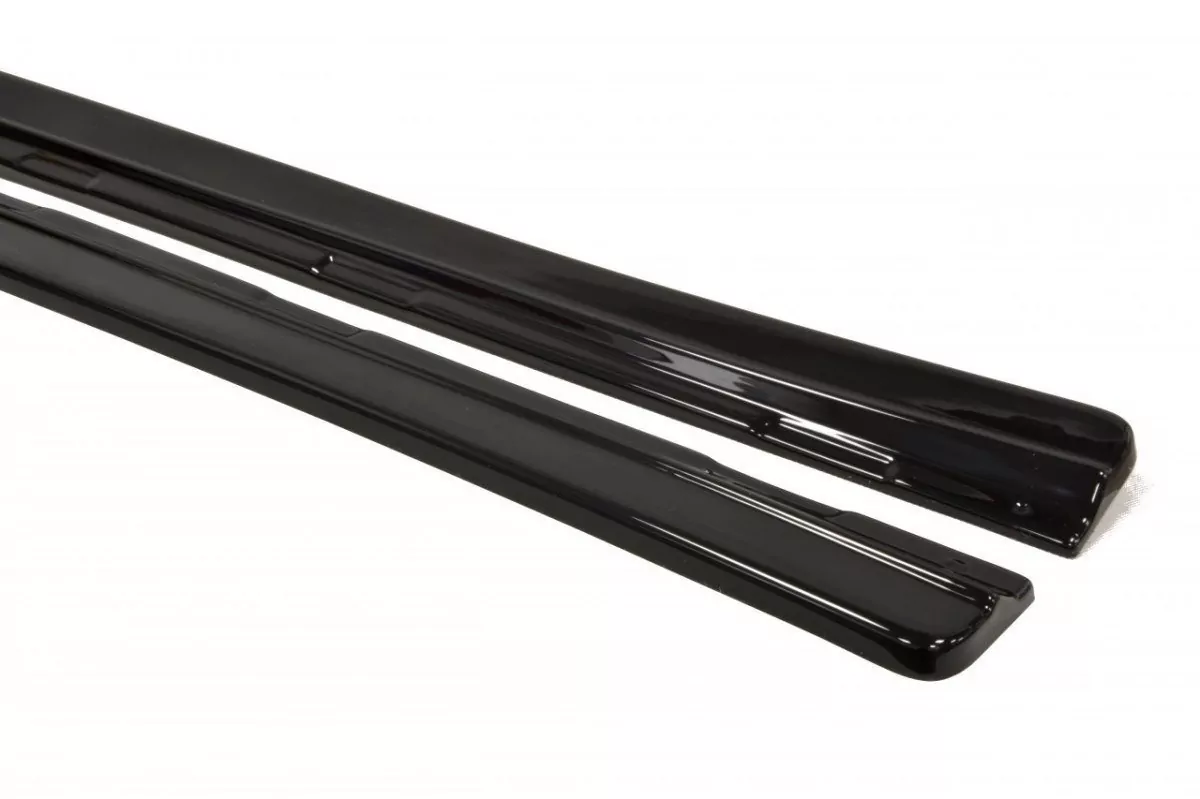 Seitenschweller Ansatz Passend Für Passend Für CHEVROLET CAMARO V SS - US, EU VERSION (vor FL) Schwarz Hochglanz Schwarz Hochglanz