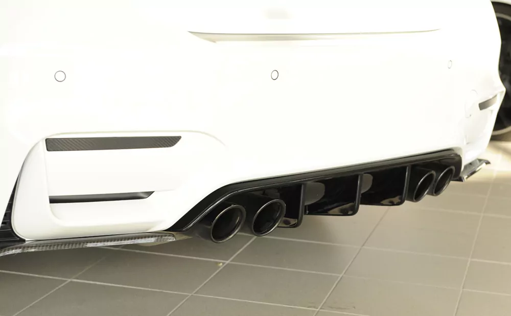 Rieger Heckeinsatz für BMW 4er F82 M4 (M3) | Coupé 01.14- für orig. Heckschürze