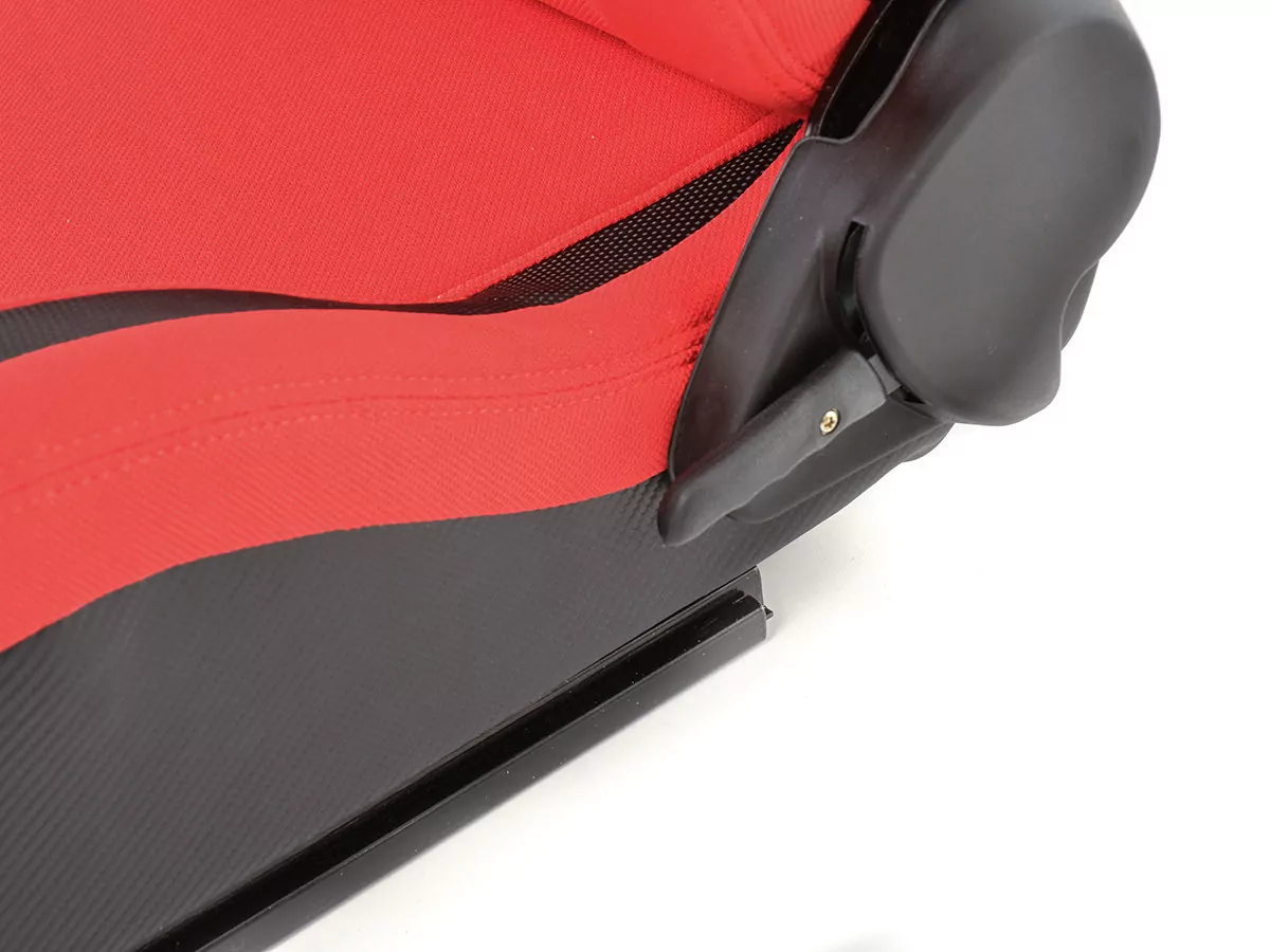 FK Sportsitze Auto Halbschalensitze Set Köln Kunstleder/Stoff schwarz/rot