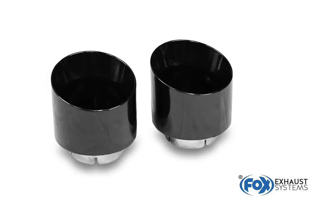 Hyundai i30N Performance + Fastback Endrohre passend auf den originalen Endschalldämpfer - 1x114 Typ 25 rechts/links schwarz glänzend