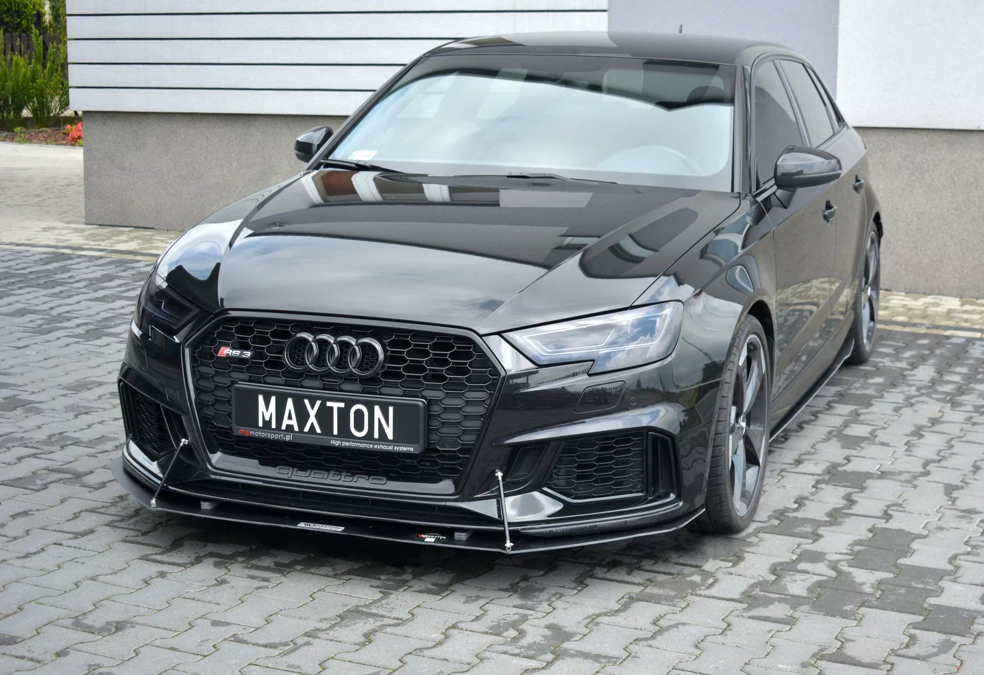 Racing Cup Spoilerlippe Front Ansatz Passend Für V.1 AUDI RS3 8V FACELIFT SPORTBACK