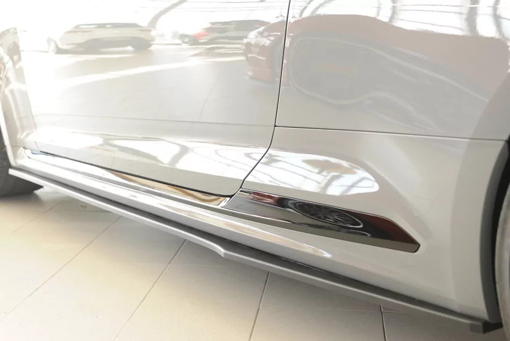 Rieger Seitenschweller links ansatz matt schwarz für Audi RS5 (B9/F5) Coupe 03.17-02.20 (bis Facelift)