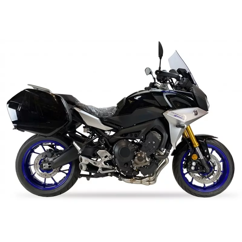 IXIL Hyperlow Full Exhaust System Stainless Steel Black / Aluminium Polished - Yamaha Tracer 900 GT - XY9380XB
