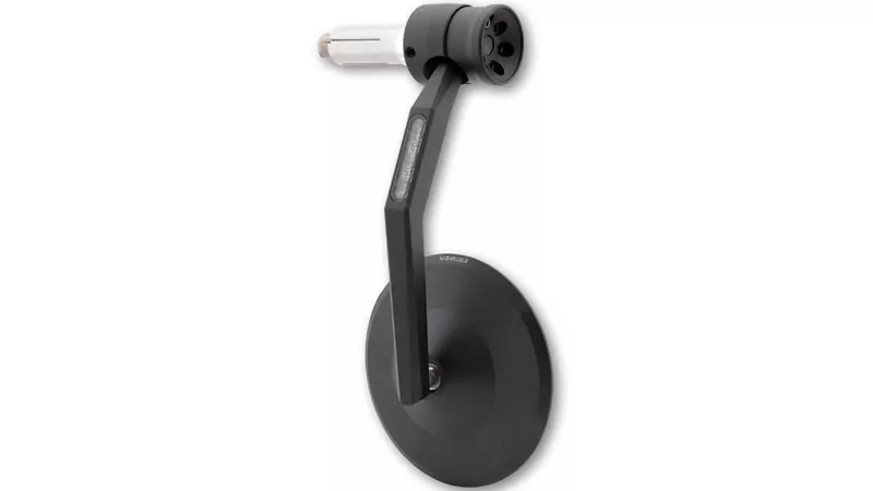 HIGHSIDER pro Bar End Mirror Montana-RIM Black With LED Indicator/Position Light (1pc)