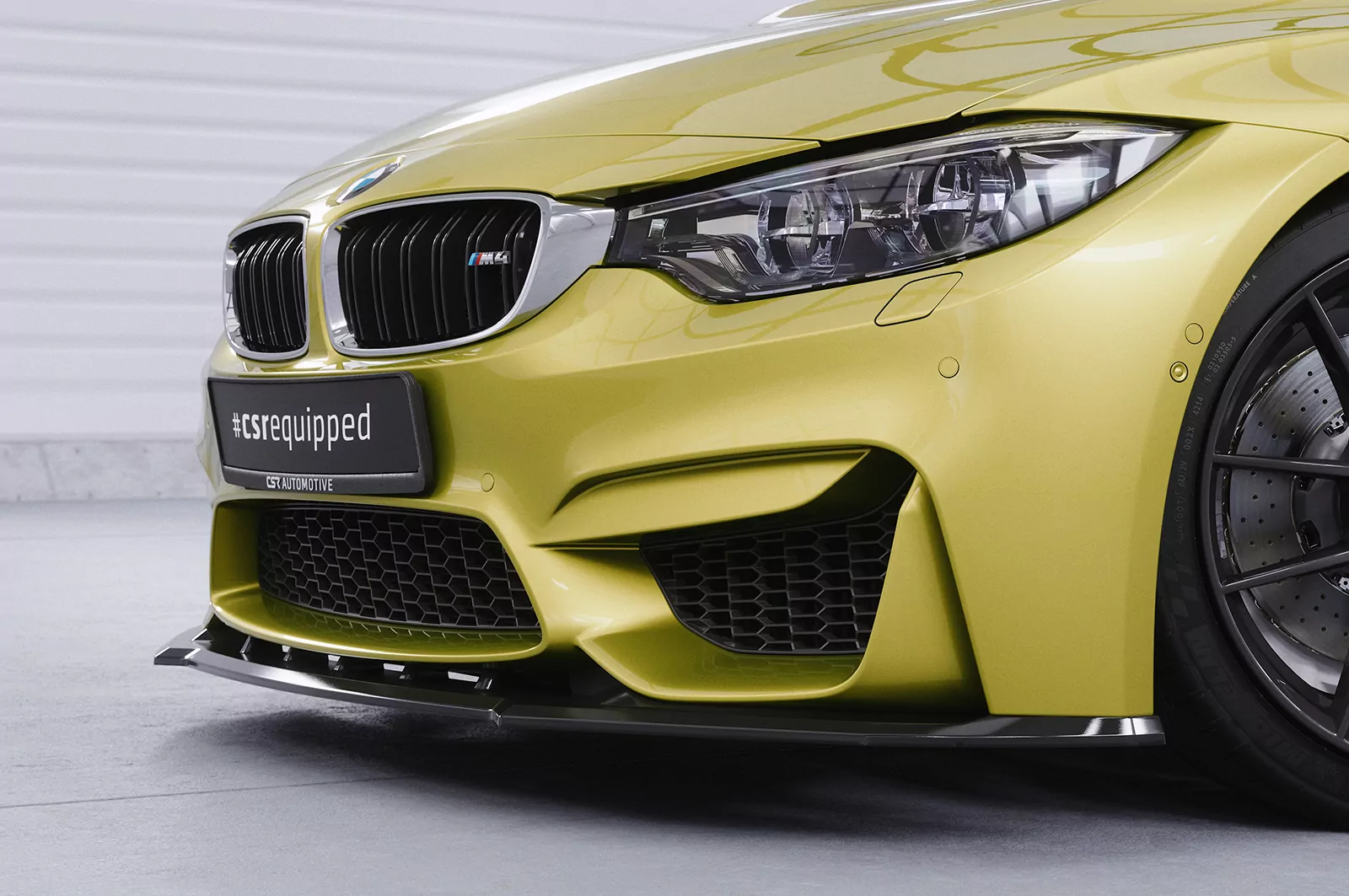 Cup-Spoilerlippe mit ABE für BMW M4 F83 / F82 CSL433 Strukturiert (schwarz matt)