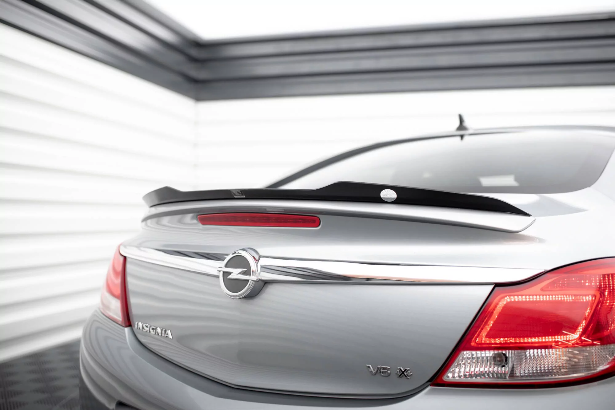 Spoiler CAP Für Opel Insignia OPC-Line Mk1 Schwarz Hochglanz