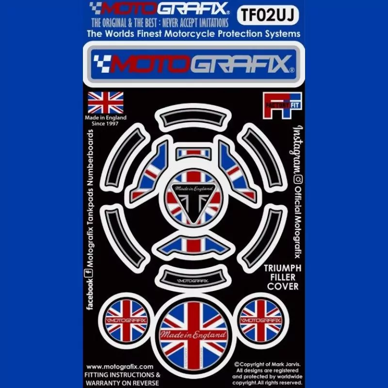 Motografix Tankdeckel Protektor Triumph Modelle TF02UJ