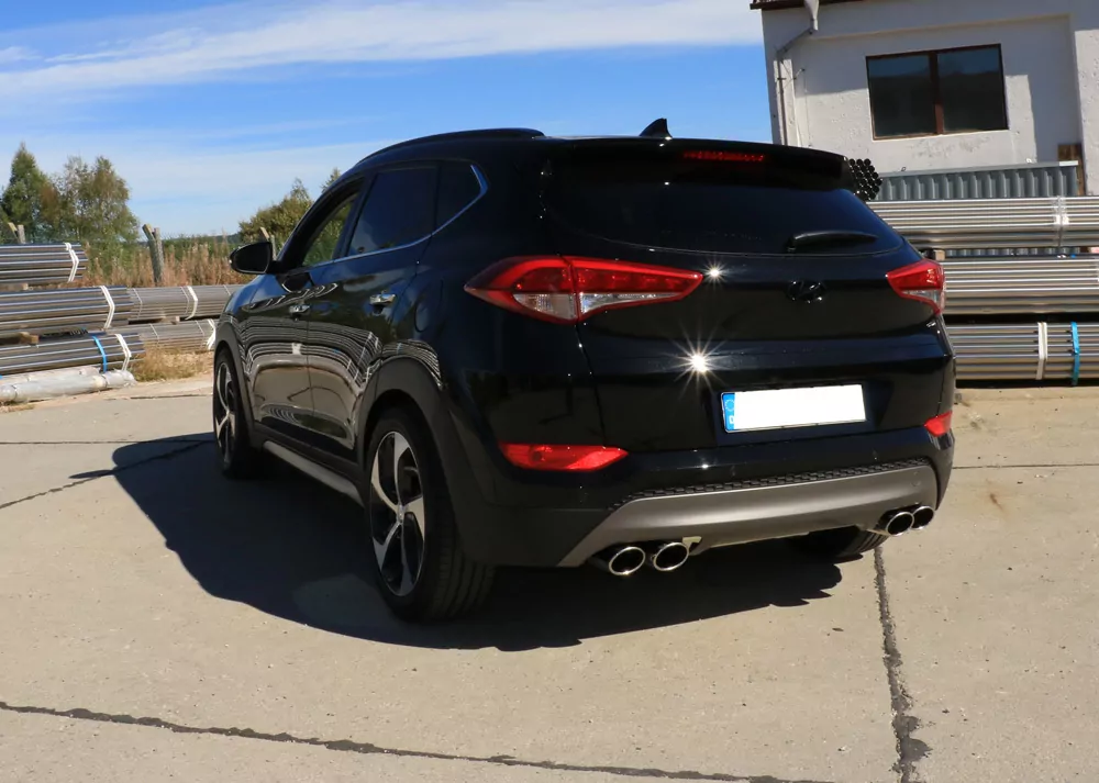 Hyundai Tucson TLE 4x2 & 4x4  Endschalldämpfer Ausgang rechts/links - 2x115x85 Typ 32 rechts/links