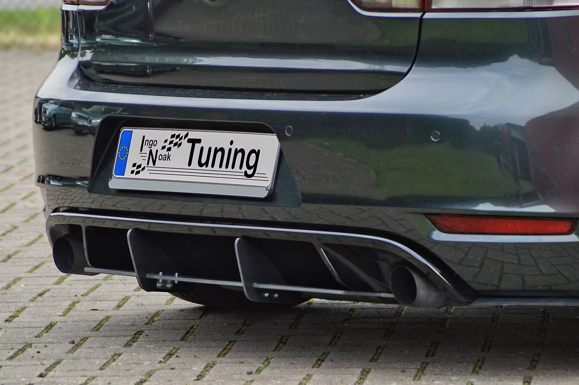 Heckansatz mit Finnen+ Seitenteile für VW Golf 6 GTI + Edition 35