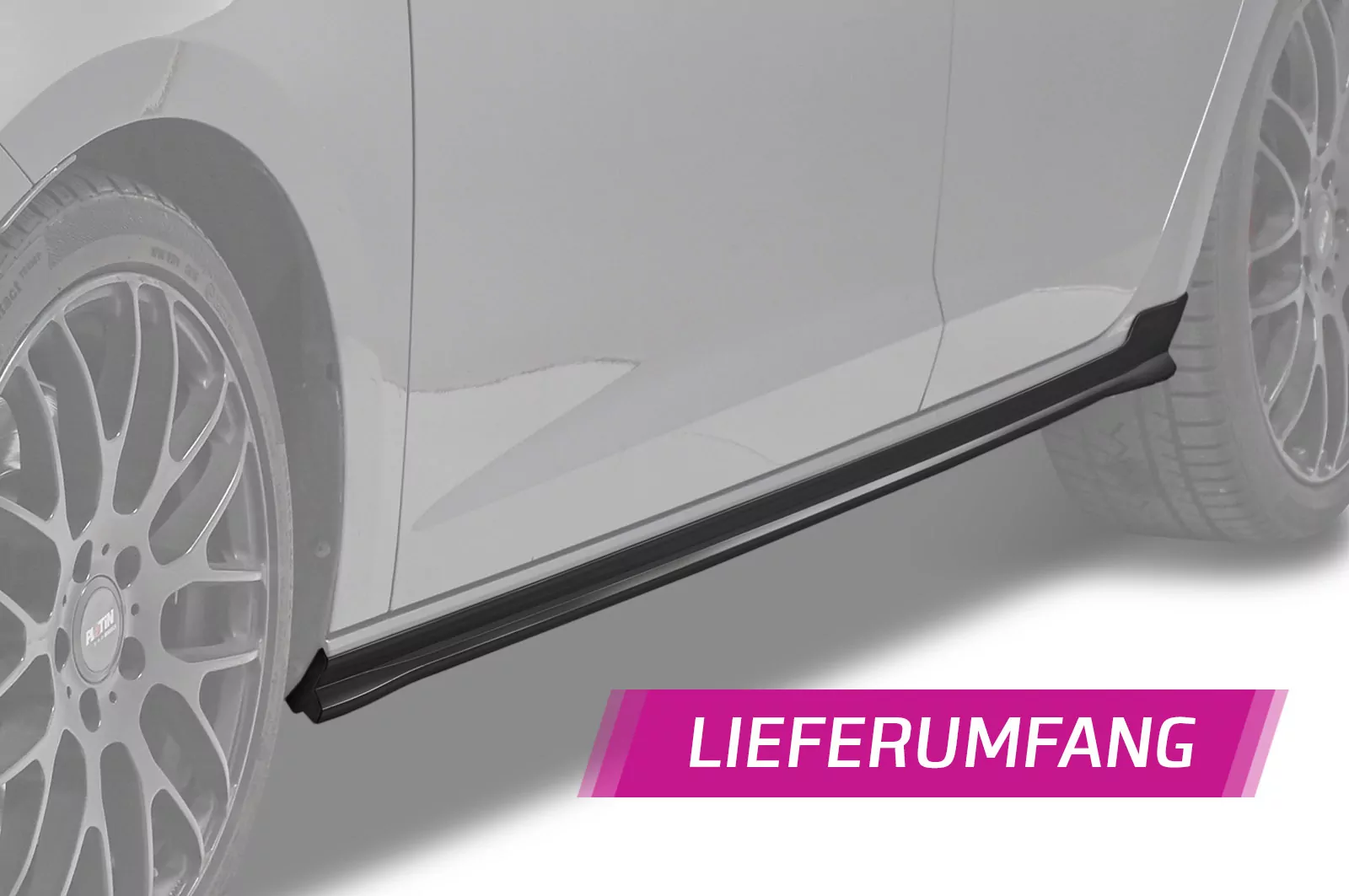 Seitenschweller für Seat Leon 3 (5F) ST / 5-Türer Lackierfreundlich (schwarz matt)