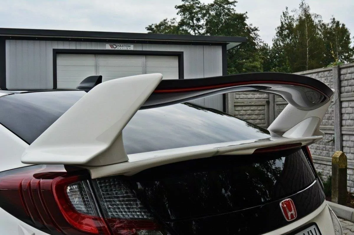 Spoiler CAP Passend Für Passend Für N.1 HONDA CIVIC IX TYPE R Schwarz Hochglanz Schwarz Hochglanz