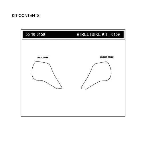 Stompgrip Traction Pad Volcano für Honda CRF1000 L Africa Twin Adventure Sport 18-22 Klar