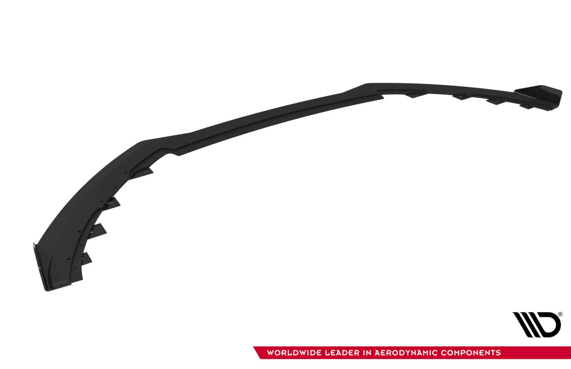 Street Pro Front Ansatz Für +Flaps Für + Flaps Ford Focus ST Mk3 Facelift Schwarz Hochglanz