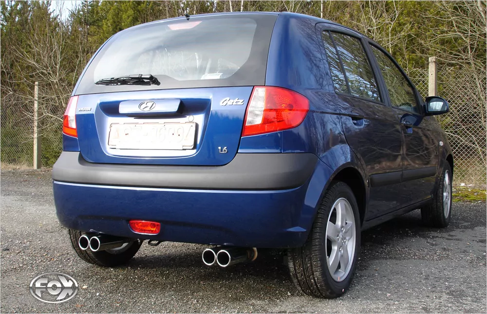 Hyundai Getz - 3/5 türer  Endschalldämpfer Ausgang rechts/links - 2x80 Typ 13 rechts/links