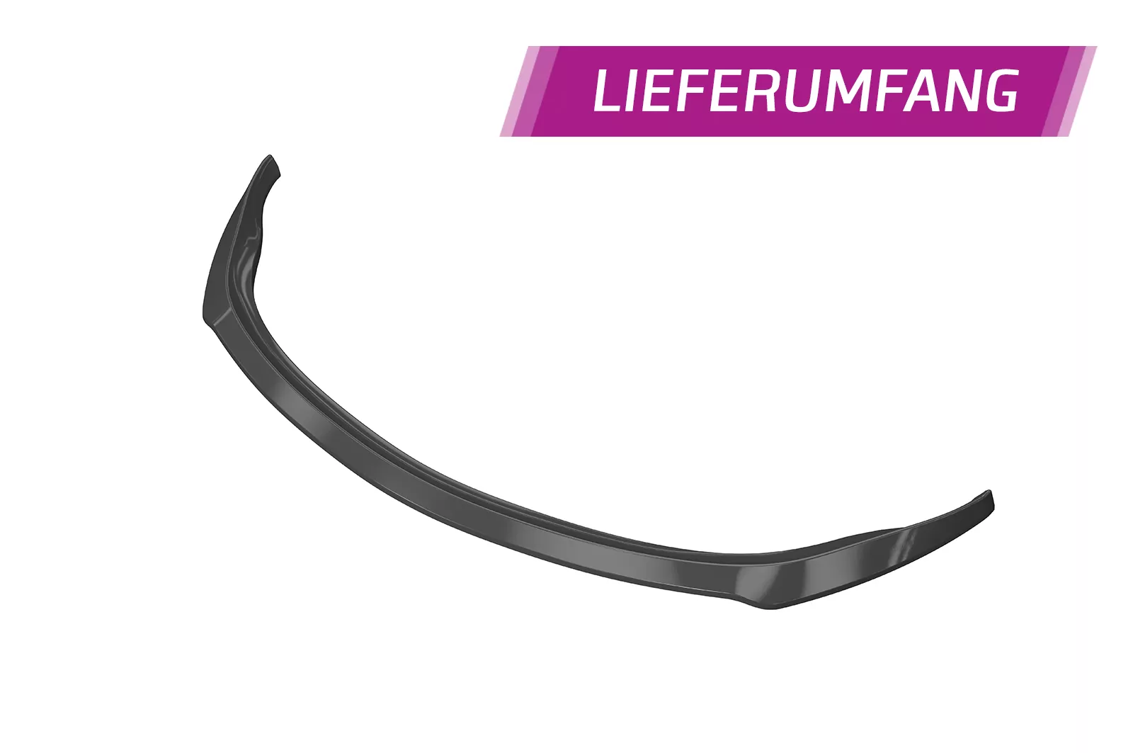 Cup-Spoilerlippe mit ABE für Porsche 986 Boxster CSL600 Schwarz Strukturiert