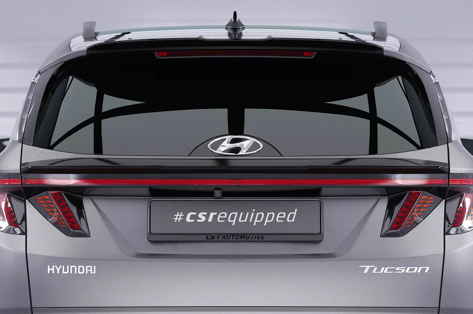 Heckflügel mit ABE für Hyundai Tucson 4 (NX4) HF093 Schwarz Strukturiert