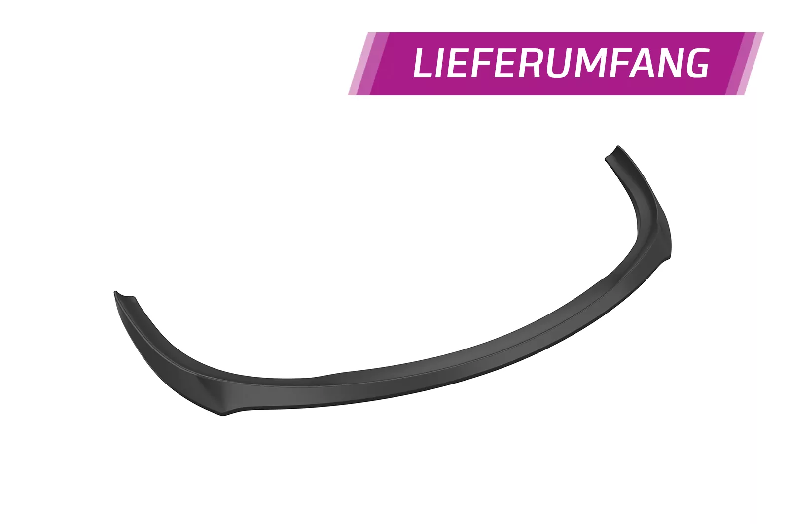 Cup-Spoilerlippe mit ABE für Porsche 987 Boxster CSL725 Schwarz Strukturiert