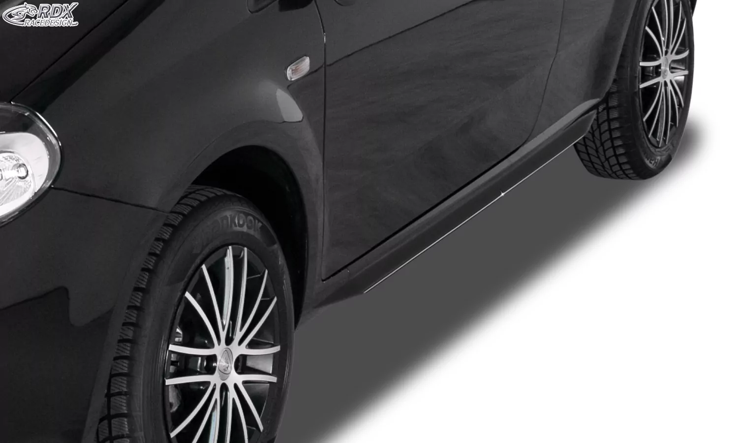 RDX Seitenschweller für FIAT Grande Punto, Punto Evo, Punto (199, 2005-2018) "Slim" 
