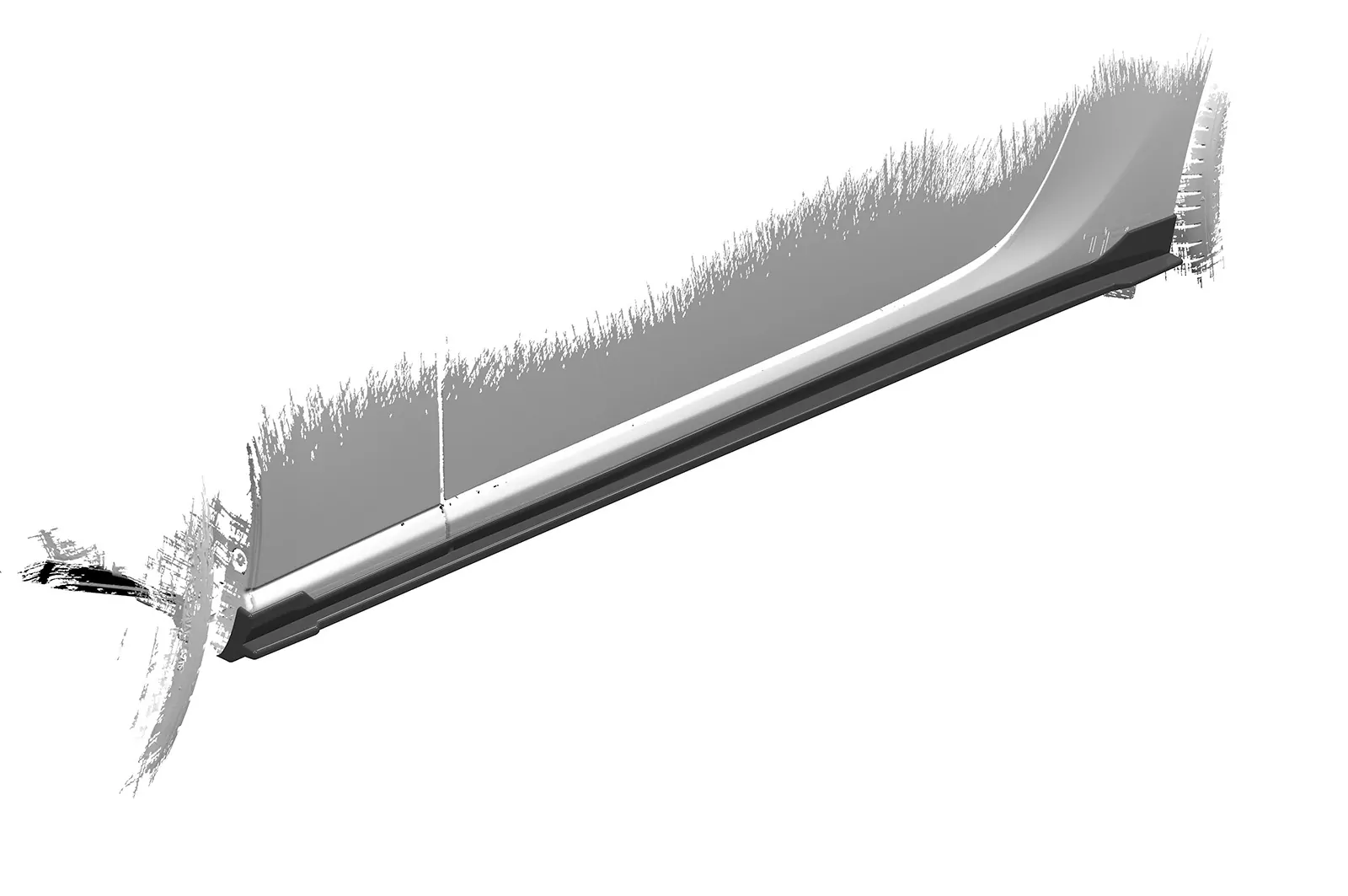 Seitenschweller für Toyota GT86 (ZN6) SS482 Schwarz Strukturiert